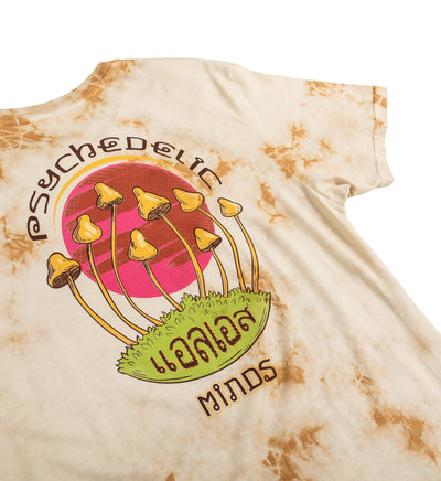 Psychedelic Minds Tee - Tea Stain Tan